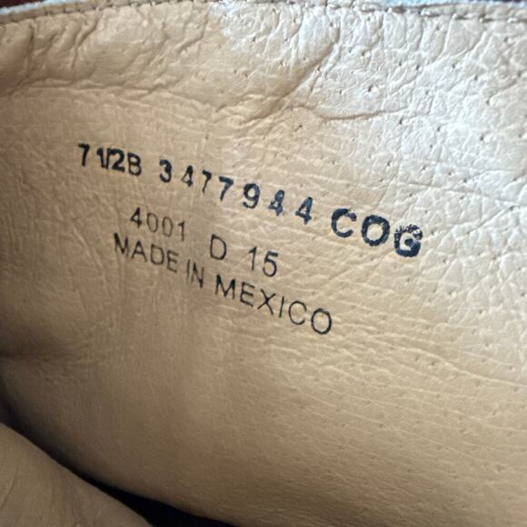 Frye Leather Harness Boots Tabitha Ankle Height Back Zip Size 7.5 Cognac Western - Picture 5 of 12